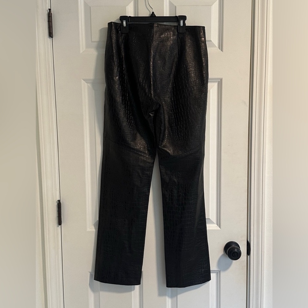 NWOT Victoire Paris Leather Snakeskin Pants size 10 - Picture 8 of 12